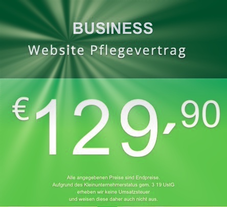  Website Business Pflegevertrag 129,90